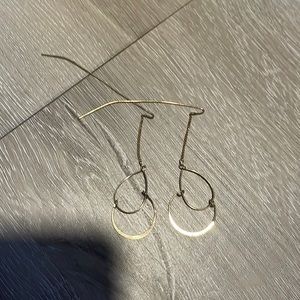 Gold dainty earrings #50